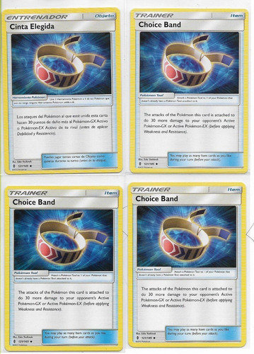 Pokémon Cinta Elegida X4 121/145 Uncommon. (Usado)