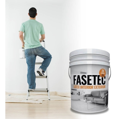 Pintura Latex Lavable Blanca 20 Lts Fasetec Antihongos