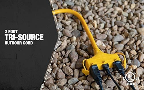 Coleman Cable 41128802 4112sw8802 12/3 2-feet Tri-source Ada