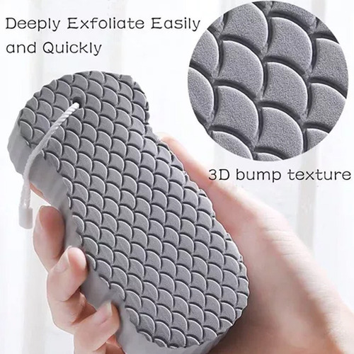 4 Esponja De Baño Corporal Exfoliante Cuerpo Mugre Piel