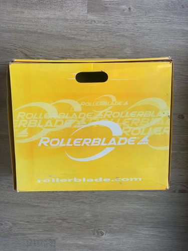 Rollers / Patines Rollerblade Bio Dynamic 4talles Ajustable 32-37 7.2 Cm Blanco Violeta Gris Amarillo (Usado)