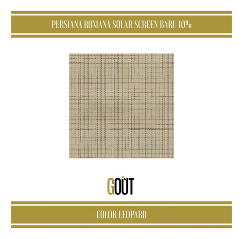 Persiana Romana Solar Screen Mod Baru 10% 1.20 X 2.30 M