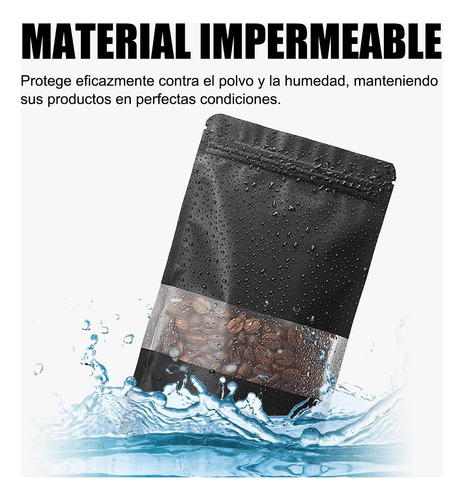 100 Bolsas Stand Up Pouch De Plastico Para 50g 10x15x6cm