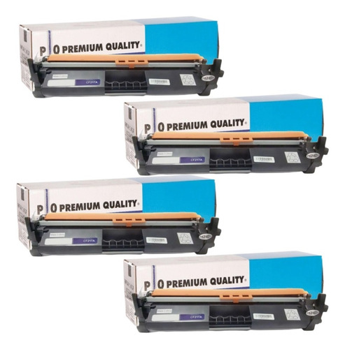 4x Toner Cf217a 17a Compatível Com Laserjet Pro M102w M130fw Tinta Preto