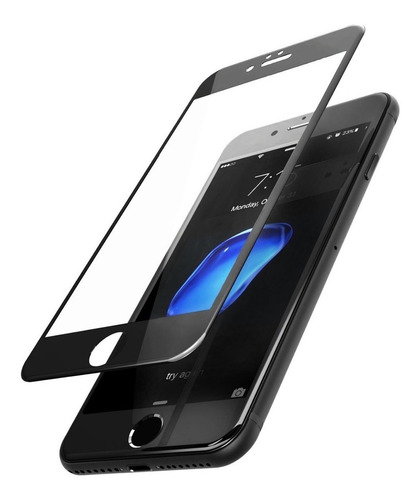 Vidrio Templado Protector 5d Curvo Blanco iPhone 8 7 6 ® Ty