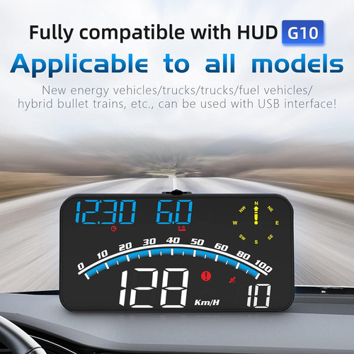A Velocímetro Gps Digital For Coche, Pantalla Hud