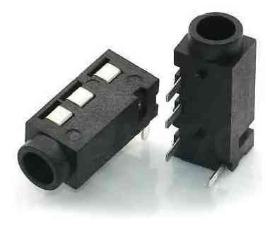 Conector P2 Fêmea Pj-320a 4 Pinos Smj