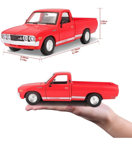 1973 Datsun 620 Pick Up Camioneta Maisto Esc 1:24 Rojo