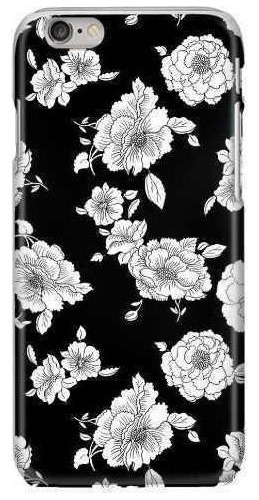 Funda Celular Flores Blanco Y Negro Para Toda Marca De Cel