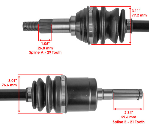 Flechas Delanteras Hd8 Can-am Defender Max 2021 800cc
