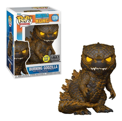 Funko Pop Godzilla Vs Kong Burning Godzilla Gitd Fye