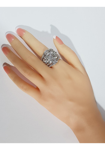Anillo Blanco Bañado O Blanco
