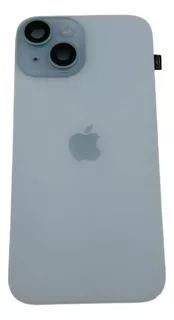 Tapa Trasera Cristal iPhone 15 Azul Blue + Nfc + Flash