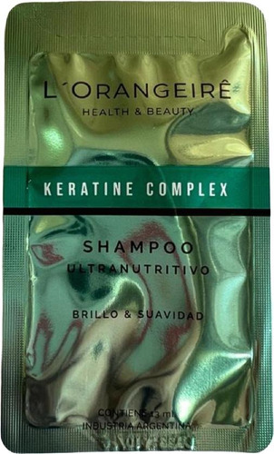 Shampoo Hotel L´ Orangeire 13 Ml X 500 Unid. Keratina