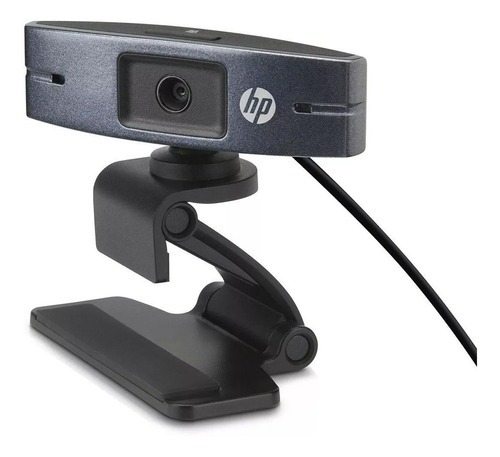 Webcam Home Office Hp Hd 2300 720p Com Microfone Excelente! Cor Preto