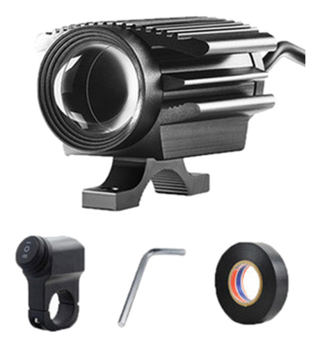 Faro De Motocicleta Ipx-8 Faro Impermeable Doble Luz Blanca