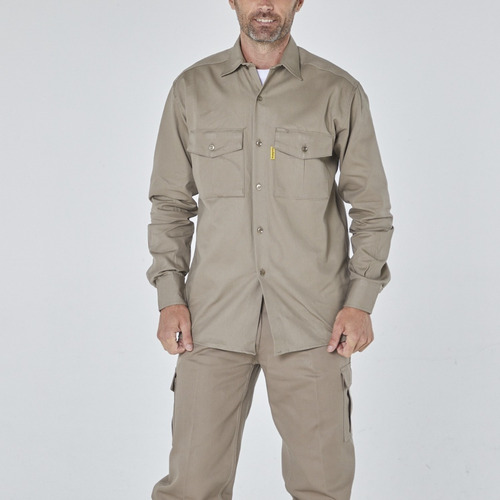 Camisa De Trabajo Pampero Grafa Talle 38 Al 48 - No Ombu