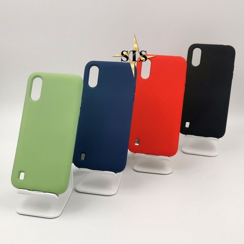 Imagen 2 de 10 de Estuche Protector Funda Samsung A01 + Vidrio Gratis