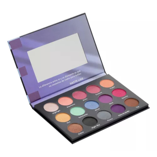 Paleta De Sombras Etienne Make Kit Shine 15 Colores