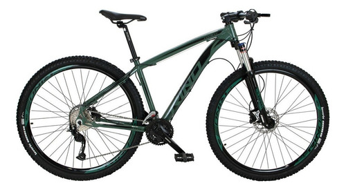 Bicicleta Aro 29 Rino Everest 27v - Alivio - 7.0 Cor Verde Exército Tamanho Do Quadro 17