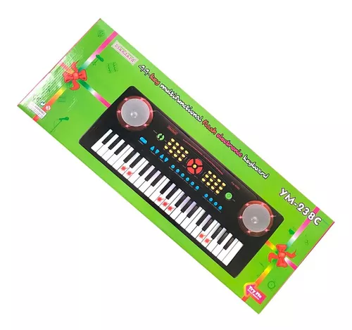 Piano Teclado Infantil Com Microfone Bivolt 54 Tecla Tocamp3