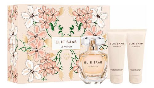 Set Elie Saab Le Parfum 90 Ml + Body Lotion + Shower Gel 3c
