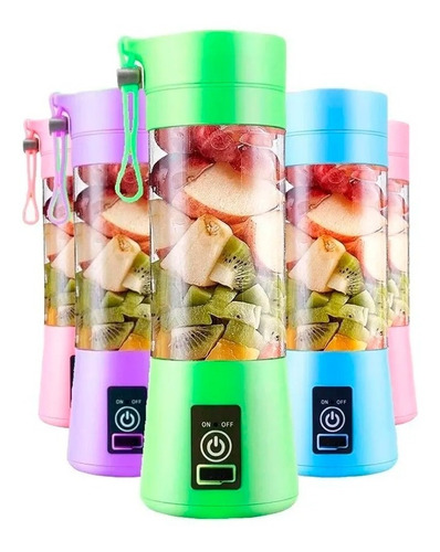 Batidora Licuadora Juguera Portatil Usb Recargable Colores