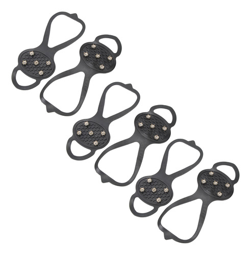 Crampones Para Hielo Snow Gripper, 3 Pares, Color Negro, Ace