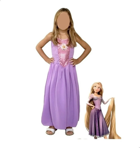 Disfraz Para Niñas Rapunzel Vestido Princesa Disney Original