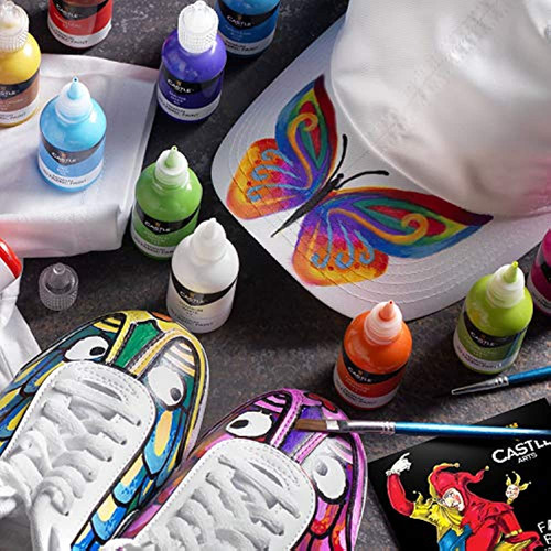 Set De Pintura De Tela 3d De Castle Art Supplies - 24 Colore