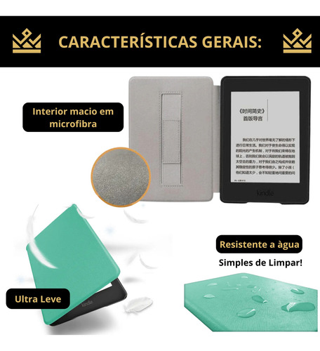 Capa Lisa Com Alça Para Paperwhite 7'' Pol 12 Geração Sa569p