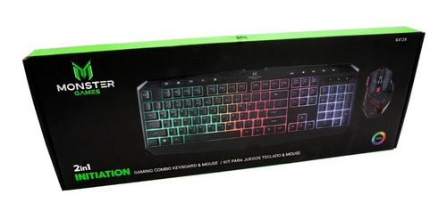 Kit Teclado Y Mouse Gamer Monster Games Initiation K4125