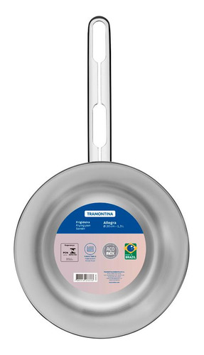 Frigideira Inox Tramontina 20cm Indução Fundo Triplo Allegra