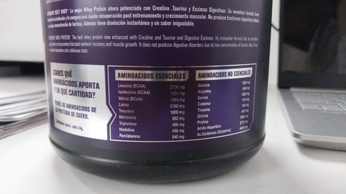 Imagen 3 de 5 de Best Whey Protein Xtrenght X 2lbs Varios Sabores Aumentador