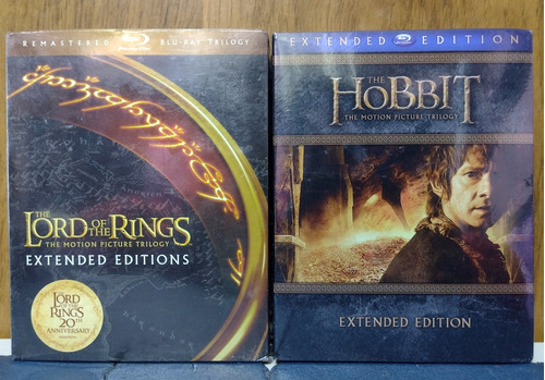 Señor Anillos 20 Años - Hobbit Trilogías Extendidas Blu Ray 