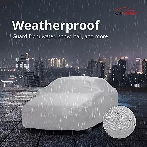  CarCovers Weatherproof Car Cover Compatible with Toyota  2007-2018 Yaris Hatchback - Outdoor & Indoor Cover - Rain, Snow, Hail, Sun  - Theft Cable Lock, Bag & Wind Straps : Automotive