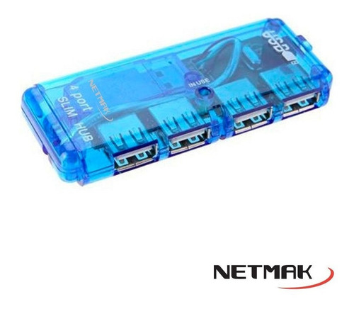 Hub Usb Netmak Ac05 Usb 2.0 4 Puertos - Nm-ac05