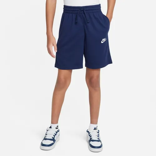 Nike sweat shorts sales blue