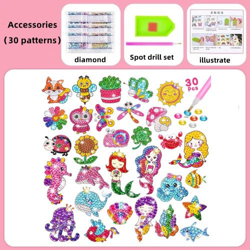 * 1 30 Pegatinas De Diamantes De Pintura For El Día Del Niño