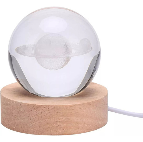 Lámpara De Luz De Noche Led De Bola De Cristal 3d Lámpara Lu