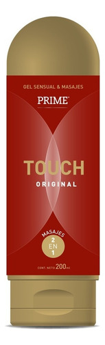 Gel Intimo Prime Touch X 200ml | Lubricante Y Masajes 2 En 1 Sabor Sin Sabor