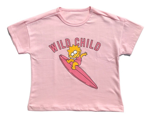 Remera Jersey Estapado Lisa Infantil Manga Corta