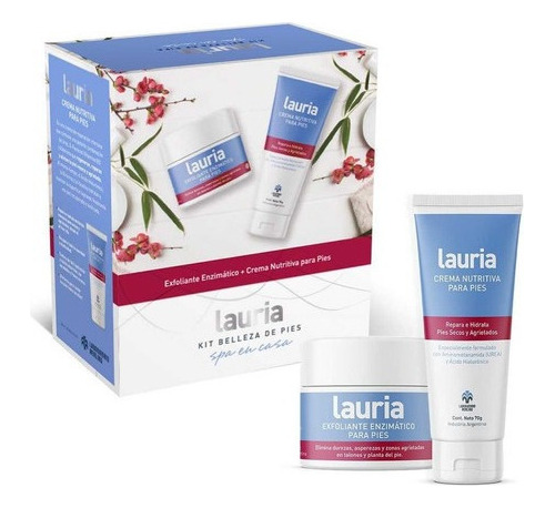 Lauria Kit De Pies Exfoliante Enzimático Y Crema N Lauria