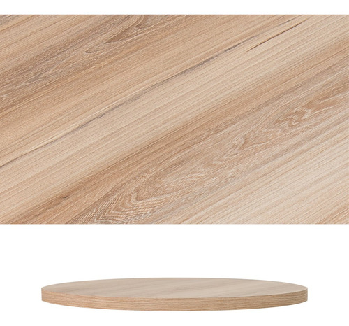 Conjunto Bistro Ciplafe Paris 2 Banquetas Alta Tubo Bronze Tampo Madeira Carvalho 0,65m Assento Linho Bege