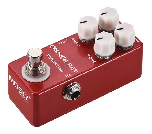 Mosky Crunch Red Distorsin Pedal De Efecto De Guitarra F