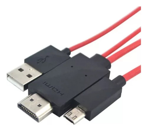Teléfono Móvil De Alta Definición A++ Para Conectar Tv De 1 Color Microusb-hdmi