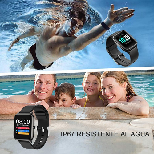 Imagen 10 de 10 de Reloj Inteligente Impermeable Con Bluetooth Mujer Deportivo