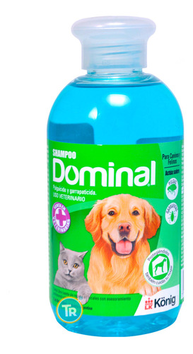 Shampoo Antipulgas Y Garrapatas Para Mascotas Dominal 250ml