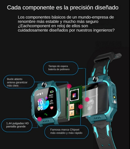 Reloj Inteligente Smartwatch For Niños, Gps, Llamadas, Cáma