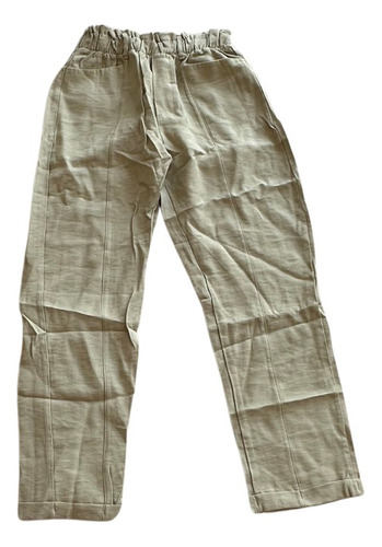 Pantalon Largo Con Elastico Y Bolsillos Chinos Para Dama